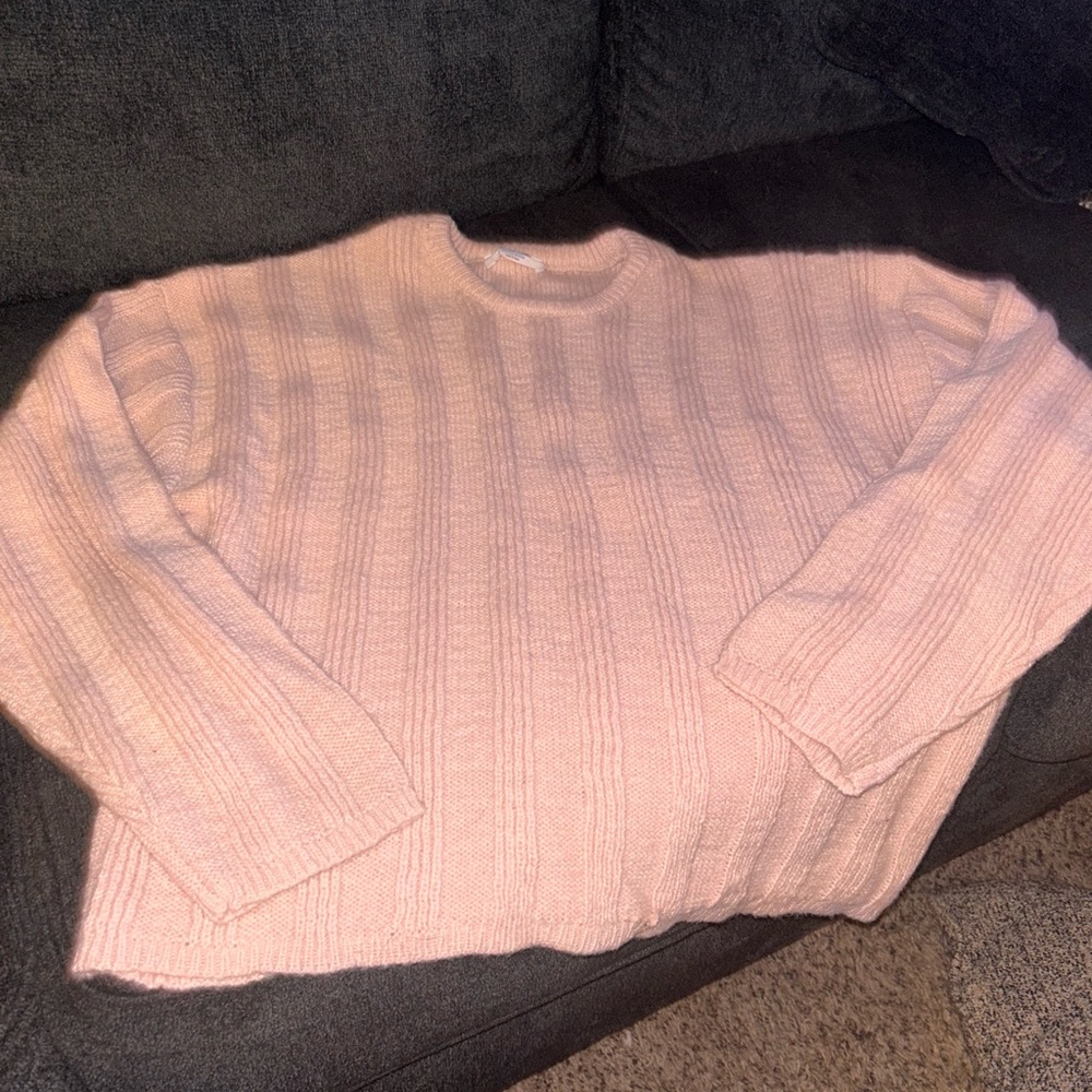 Light pink oversized sweater